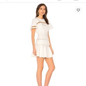 Talisman Mini Dress in Ivory